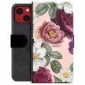 iPhone 13 Mini Premium Wallet Case - Romantic Flowers