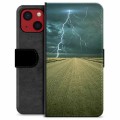 iPhone 13 Mini Premium Wallet Case - Storm