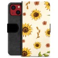 iPhone 13 Mini Premium Wallet Case - Sunflower