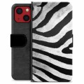 iPhone 13 Mini Premium Wallet Case - Zebra