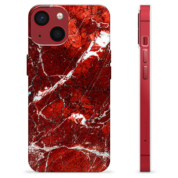 iPhone 13 Mini TPU Case - Red Marble