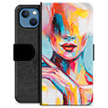 iPhone 13 Premium Wallet Case - Abstract Portrait