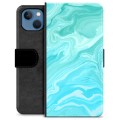 iPhone 13 Premium Wallet Case - Blue Marble