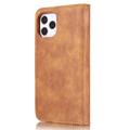 iPhone 13 Pro Max DG.Ming Detachable Wallet Leather Case - Brown