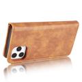 iPhone 13 Pro Max DG.Ming Detachable Wallet Leather Case - Brown