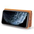 iPhone 13 Pro Max DG.Ming Detachable Wallet Leather Case - Brown