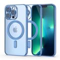 iPhone 13 Pro Tech-Protect MagShine Case - MagSafe Compatible - Blue / Clear