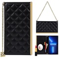 iPhone 13 Pro Wallet Case with Makeup Mirror - Black