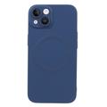 iPhone 13 Silicone Cover with Camera Protector - MagSafe Compatible - Dark Blue