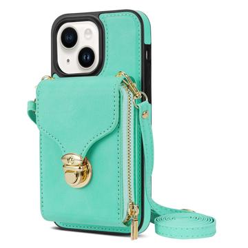 iPhone 14 All-in-One Case with Wallet / Strap - Mint