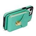 iPhone 14 All-in-One Case with Wallet & Strap - Mint
