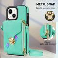 iPhone 14 All-in-One Case with Wallet & Strap - Mint