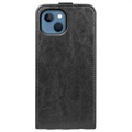 iPhone 14 Max Vertical Flip Case with Card Slot - Black