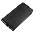 iPhone 14 Max Vertical Flip Case with Card Slot - Black