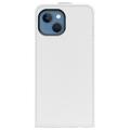 iPhone 14 Max Vertical Flip Case with Card Slot - White