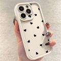 iPhone 14 Pro Heart Pattern Shockproof TPU Case with Raised Edges