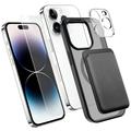 iPhone 14 Pro Max 4-in-1 MagSafe Protection Set with Card Holder - Black