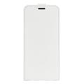 iPhone 14 Pro Max Vertical Flip Case with Card Holder - White