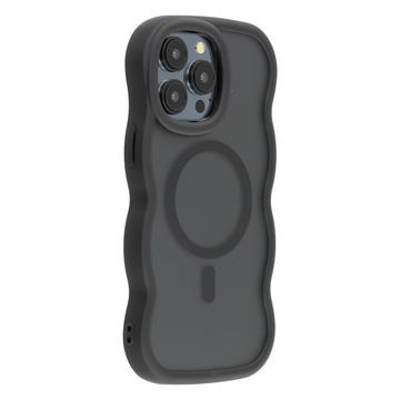 iPhone 14 Pro Max Wave-Edge Magnetic Hybrid Case - Black