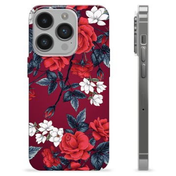 iPhone 14 Pro TPU Case - Vintage Flowers