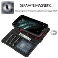 iPhone 14 Pro Vintage 2-in-1 Wallet Case with Removable Cover - Black