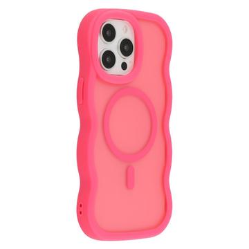 iPhone 14 Pro Wave-Edge Magnetic Hybrid Case - Hot Pink