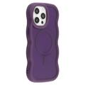 iPhone 14 Pro Wave-Edge Magnetic Hybrid Case - Purple