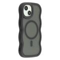 iPhone 14 Wave-Edge Magnetic Hybrid Case - Black