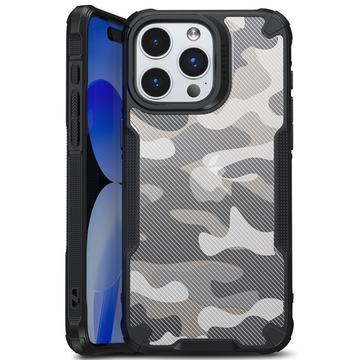 iPhone 15 Anti-Shock Hybrid Case - Camouflage - Black