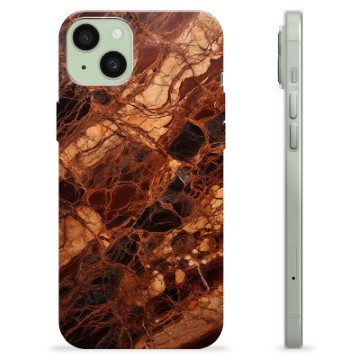iPhone 15 Plus TPU Case - Amber Marble