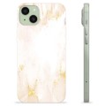 iPhone 15 Plus TPU Case - Golden Pearl Marble