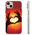 iPhone 15 Plus TPU Case - Heart Silhouette