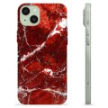 iPhone 15 Plus TPU Case - Red Marble