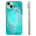 iPhone 15 Plus TPU Case - Turquoise Swirl