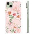 iPhone 15 Plus TPU Case - Watercolor Flowers