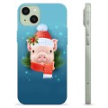 iPhone 15 Plus TPU Case - Winter Piggy