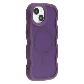 iPhone 15 Plus/14 Plus Wave-Edge Magnetic Hybrid Case - Purple