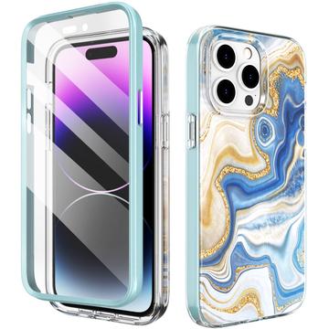 iPhone 15 Pro Ahastyle WE13 360 Protection Hybrid Case - Blue Marble