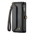 iPhone 15 Pro CaseMe C36 RFID Blocking Wallet Case - Black