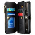 iPhone 15 Pro CaseMe C36 RFID Blocking Wallet Case - Black