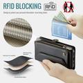 iPhone 15 Pro CaseMe C36 RFID Blocking Wallet Case - Black
