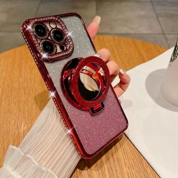 iPhone 15 Pro Max Glam Magnetic Hybrid Case w. Mirror