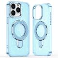 iPhone 15 Pro Max Glitter Hybrid Case with Kickstand - MagSafe Compatible - Blue