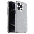 iPhone 15 Pro Max Stylish Glitter Series Hybrid Case - Grey