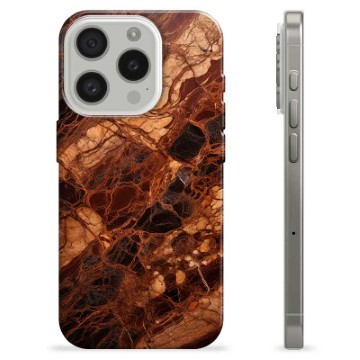 iPhone 15 Pro TPU Case - Amber Marble