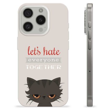 iPhone 15 Pro TPU Case - Angry Cat