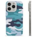 iPhone 15 Pro TPU Case - Blue Camouflage