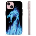 iPhone 15 TPU Case - Blue Fire Dragon