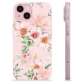 iPhone 15 TPU Case - Watercolor Flowers