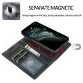 iPhone 15 Vintage 2-in-1 Wallet Case with Removable Cover - Black